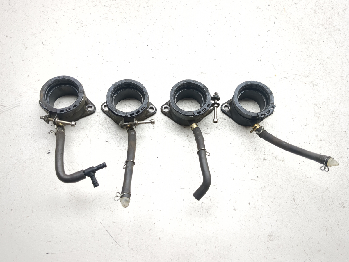 00-02 Kawasaki Ninja ZX6R ZX6 Air Intake Boot Clamps With Hoses 1375