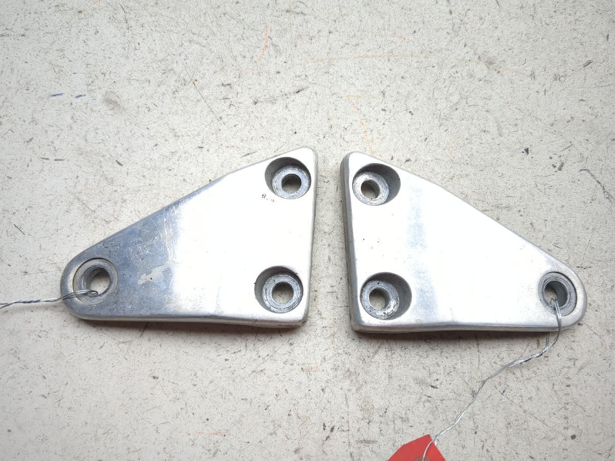 88-91 Honda NT650 Hawk GT Front Headlight Support Brackets Set Pair