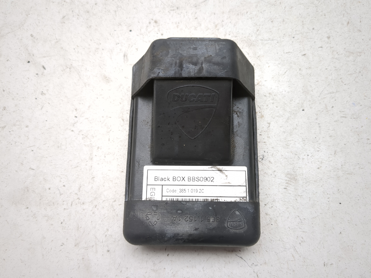 13-15 Ducati Hypermotard 821 Black Box Unit With Case Cover 38510192C 86611521A