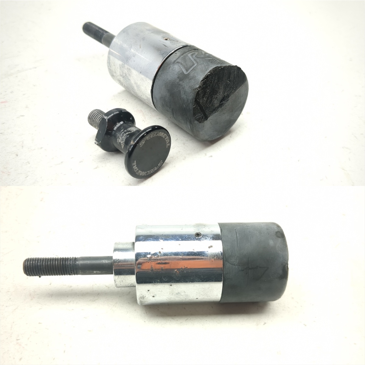 02 03 Honda CBR900RR CBR 954 Aftermarket Frame Sliders And Swing Arm Spool