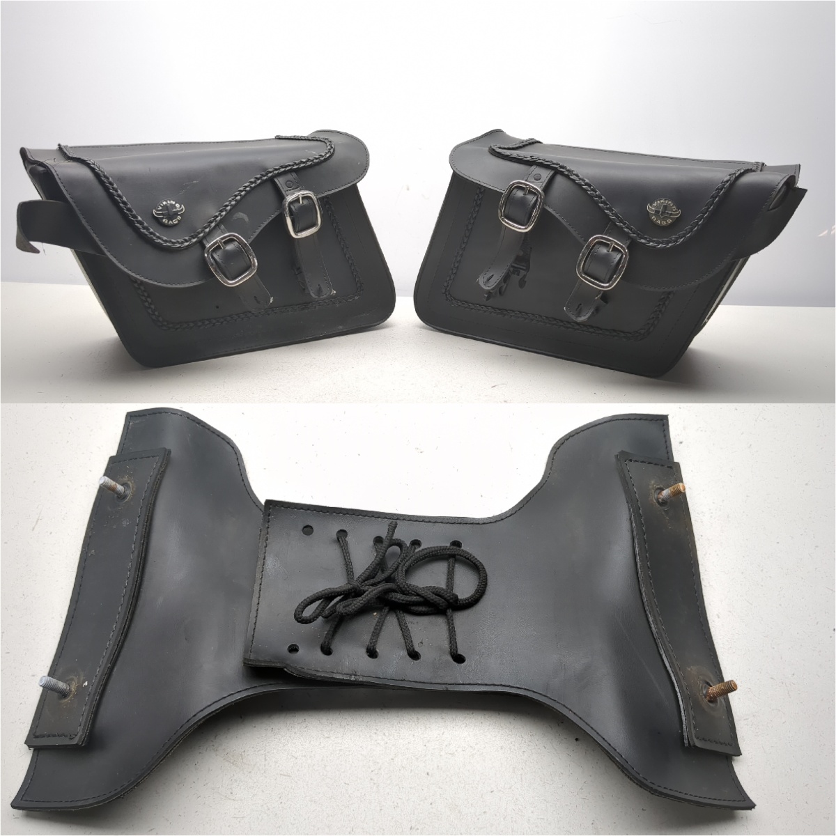 92-04 Suzuki VS800 Intruder VIKING BAGS Rear Saddlebag Luggage Cases Set Pair