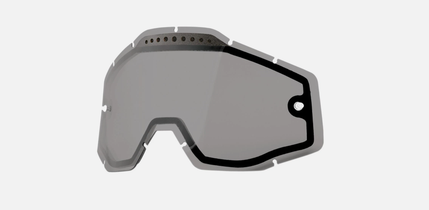 100% Adult Replacement Dual Vented Lens Racecraft/Accuri Smoked 51006-007-02