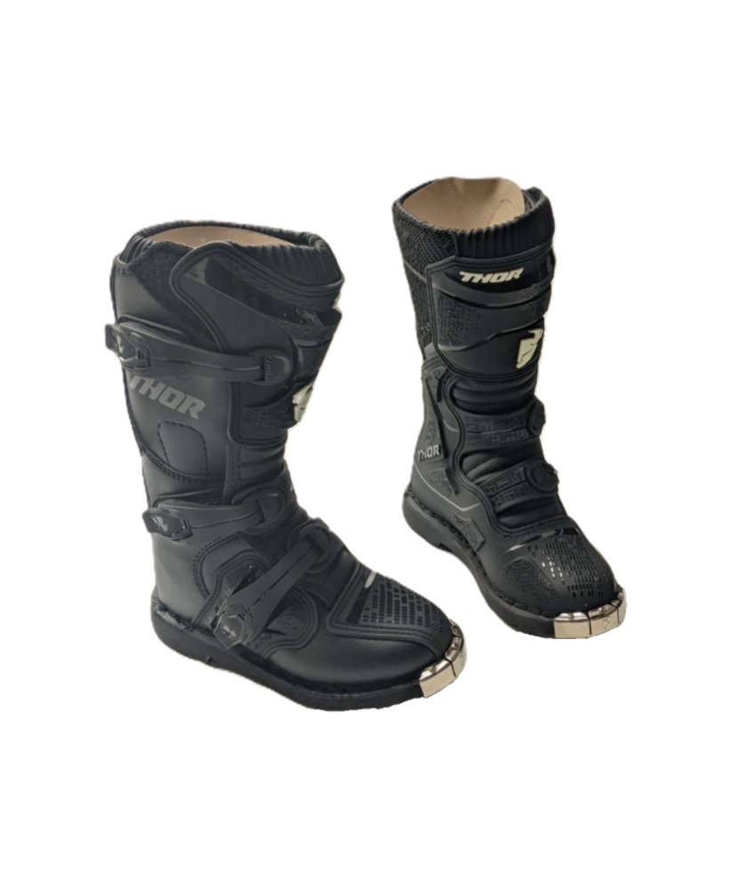 Thor Blitz XP Youth Motocross Boots Black, White SIZE: YOUTH 1 3411-0503