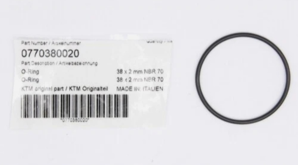 NEW OEM KTM 0770380020 O-Ring 38.00X2.00 NBR70 QTY 2