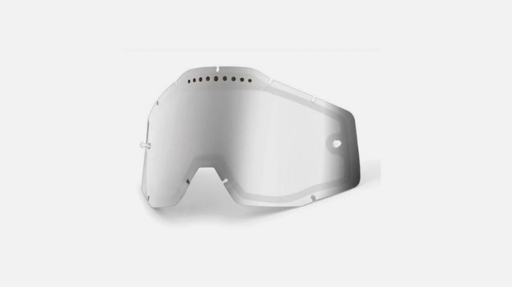 100% Adult Replacement Dual Vented Lens Racecraft Silver Mirror 51006-008-02