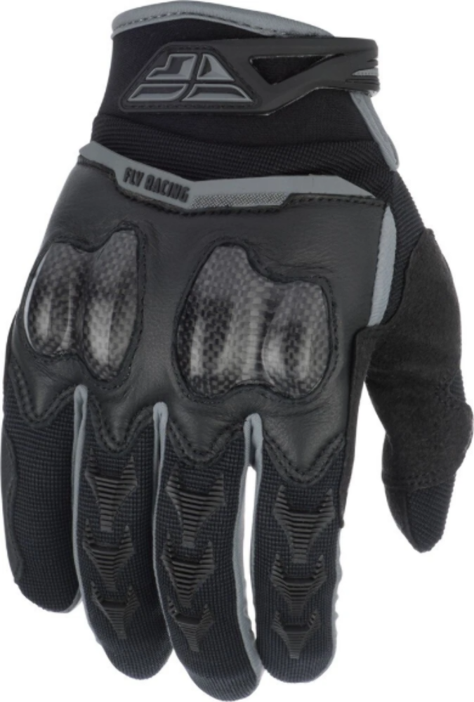 Fly Racing Patrol XC Gloves Black, Grey SIZE: 8 (MENS SM/WOMENS LG) 372-68008