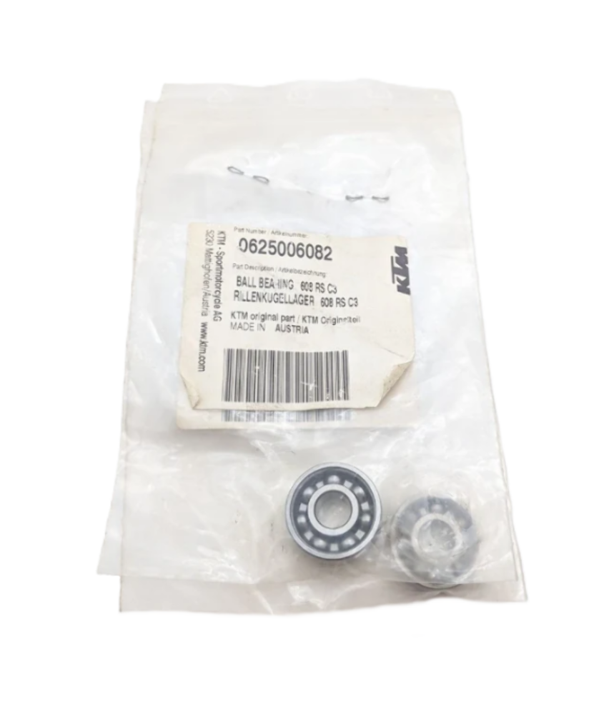 New OEM KTM/Husqvarna - BALL BEARING 608 RS C3 - 0625006082 QTY 2