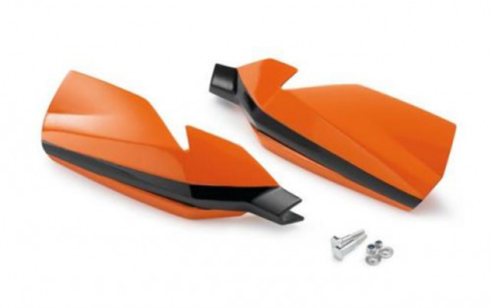 2011 KTM 150 XC OEM Handguard Kit Orange/Black 7700207900004