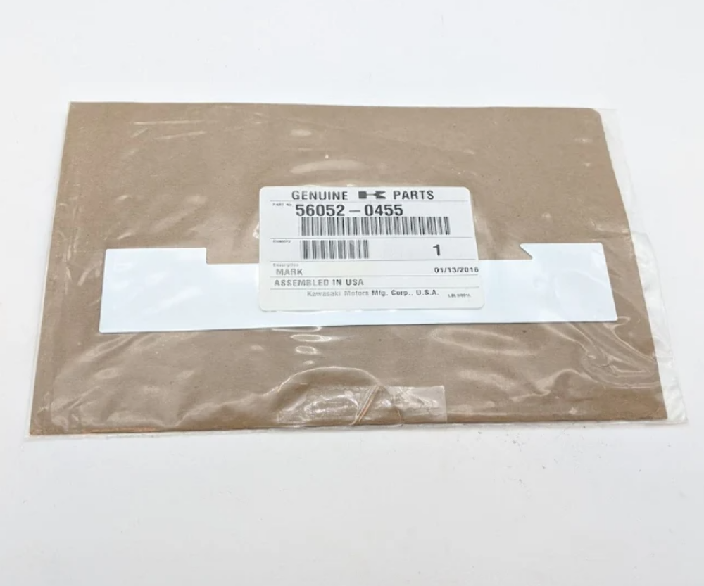 KAWASAKI OEM NOS MARK,FUEL TANK COVER 56052-0455
