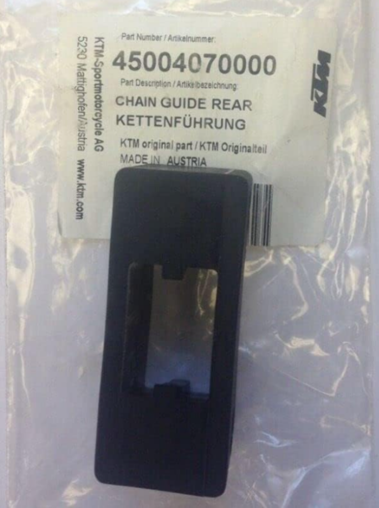 KTM CHAIN GUIDE REAR 50 SXS SX MINI PRO JUNIOR ADVENTURE 45004070000 QTY 2
