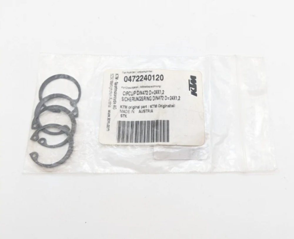 KTM OEM CIRCLIP DIN472 D=24X1,2 0472240120 QTY 4