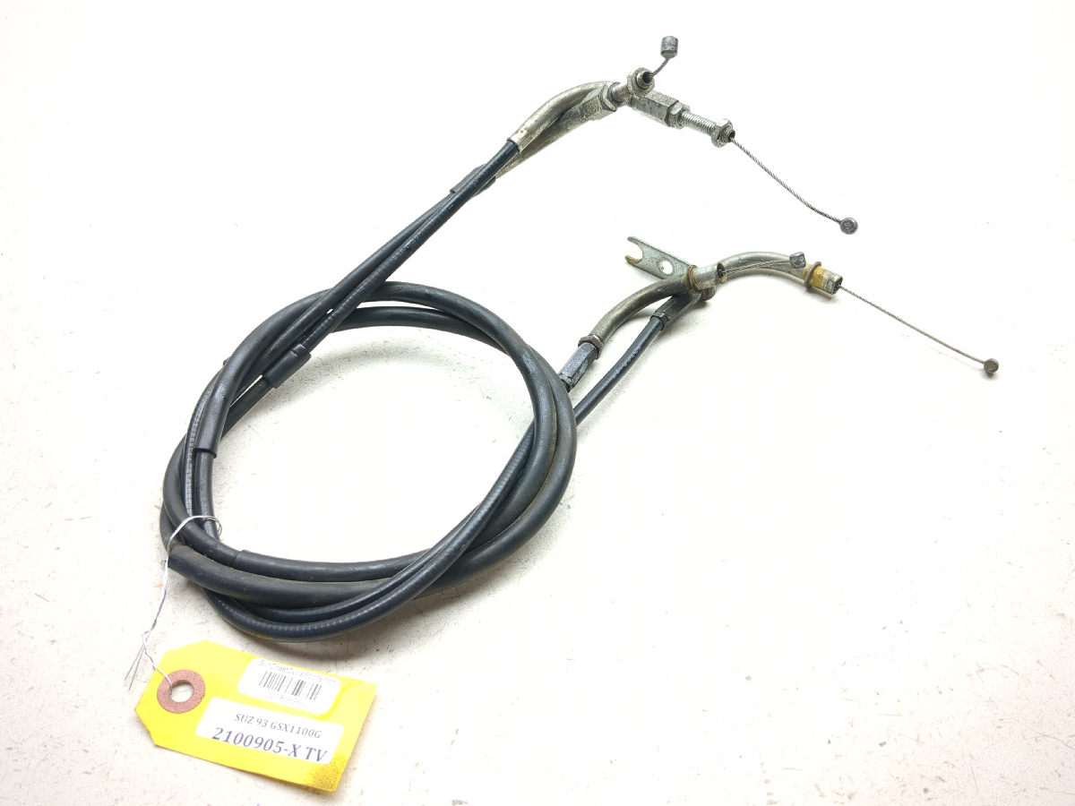 91-93 Suzuki GSX1100 G GSX 1100 Throttle Cable Lines