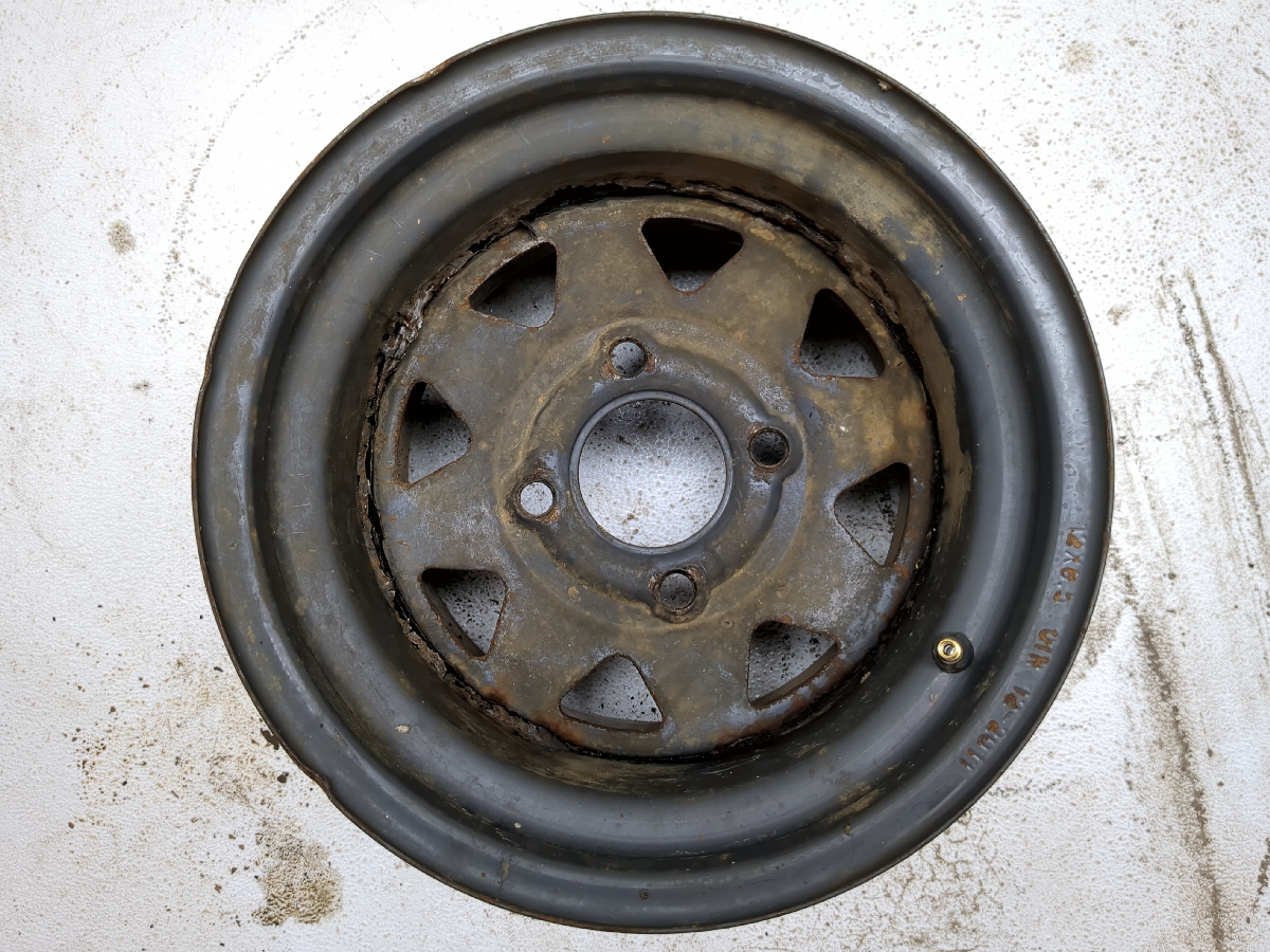 08-21 Kubota RTV 500 RTV500 Rear Wheel Rim Bent Lip 12x8.50 A