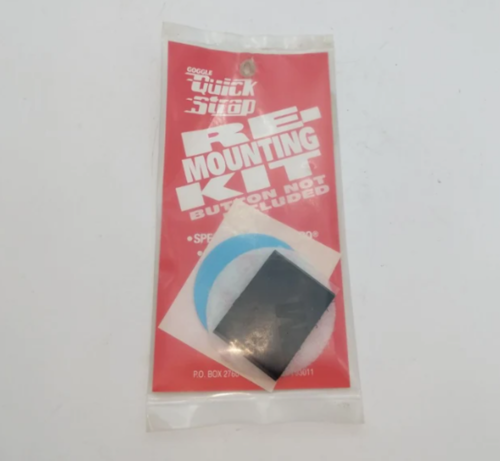 Roko Goggle Quick Strap Stick On Remount Kit W/O Button White 51-6012