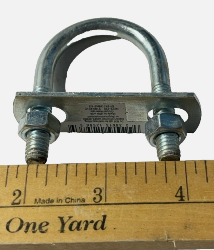 National Hardware Round U-Bolt Plate & Nuts N222-125