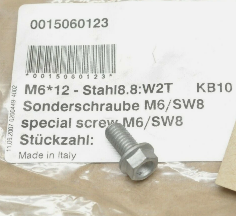 KTM 105 125 MXC EXC EXE EGS SX XC LC2 Collar Screw M 6 X 12 0015060123 QTY 4