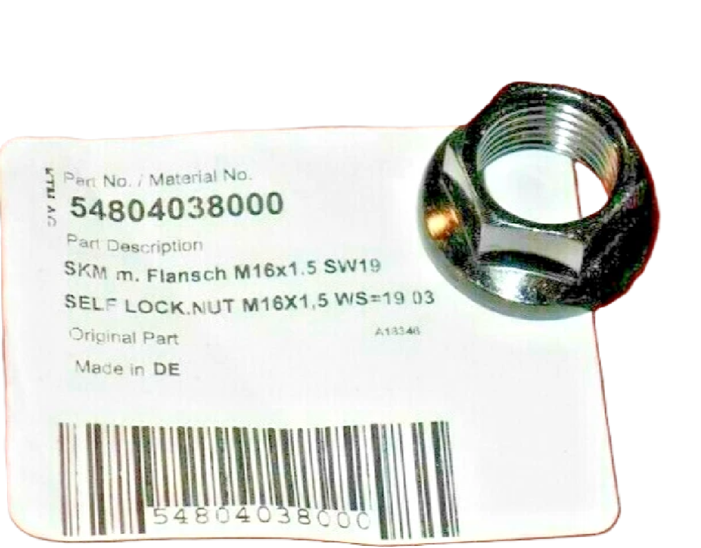 KTM GasGas Husqvarna OEM Swingarm M16X1, 5 SELF LOCK NUT 54804038000 QTY 4