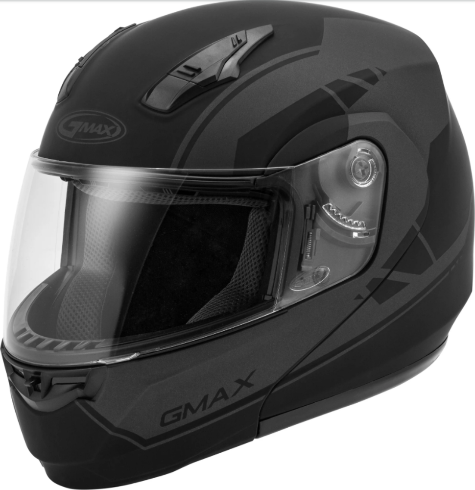 GMax MD-04 Modular Article Helmet Matte Black/Grey 03/20 SIZE: ADULT XL 72-5031X