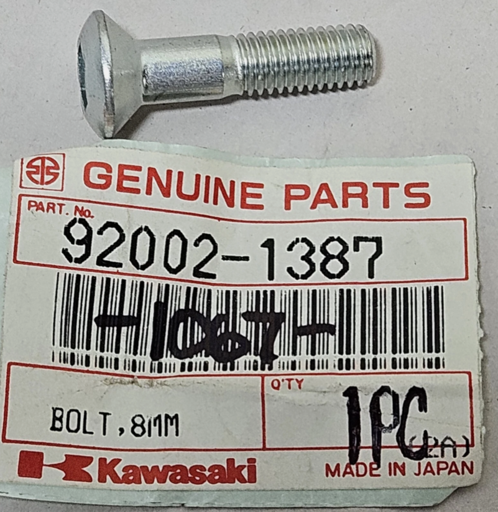 GENUINE KAWASAKI SPROCKET BOLT KDX200 KX125 KX250 KX500 OEM 92002-1387 QTY 2
