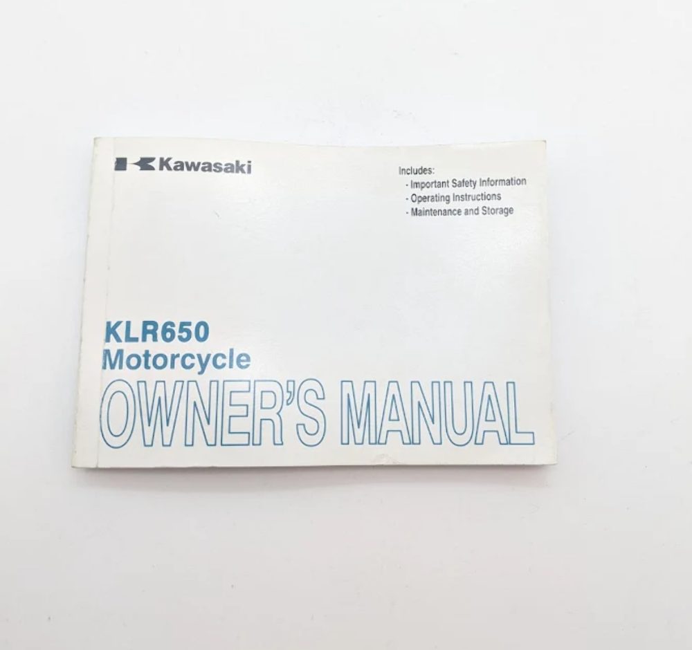 2013 Kawasaki KL650EDF KLR650 Motorcycle Used Owners Manual OEM 99987-1744