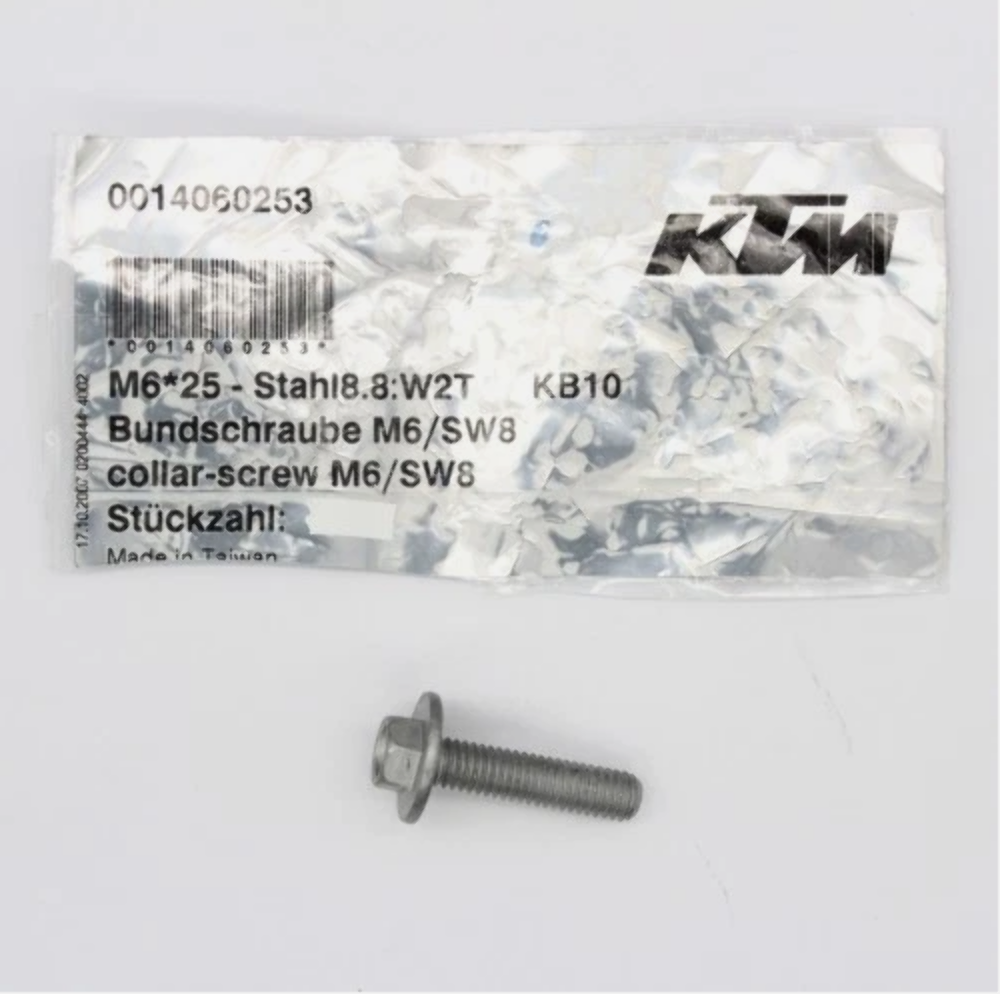 KTM 250 SX Flanged Collar Bolt M6 X 25 0014060253 QTY 7
