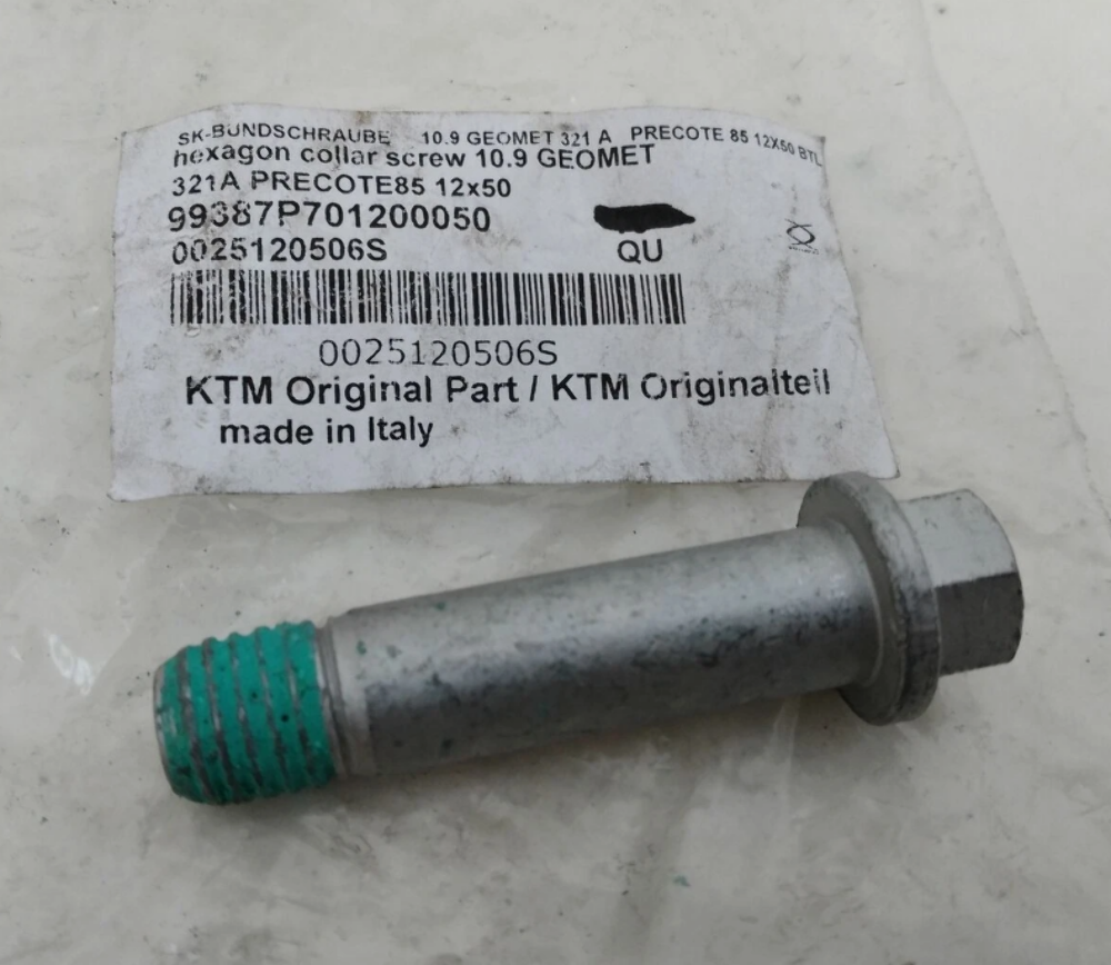 KTM Husqvarna GasGas HH Collar Screw M 12x50 TX45 OEM 0025120506S QTY 2