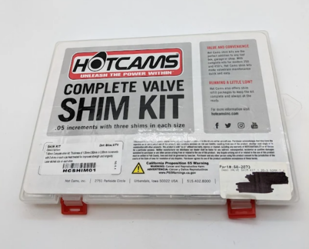Hot Cams 7.48mm Shim Kit 1.20-3.50mm 01-13 Yamaha YZ 250F SEE PHOTOS HCSHIM01