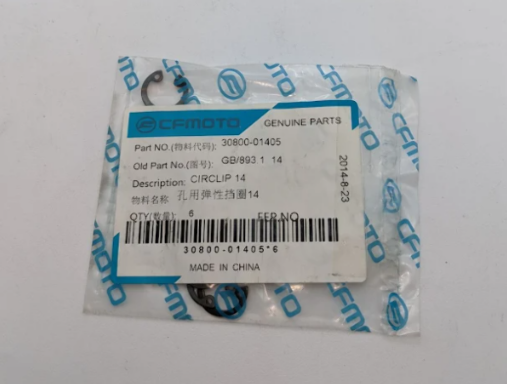 2013-2022 CFMoto UForce 800 OEM Circlip 14 QTY: 4 30800-01405