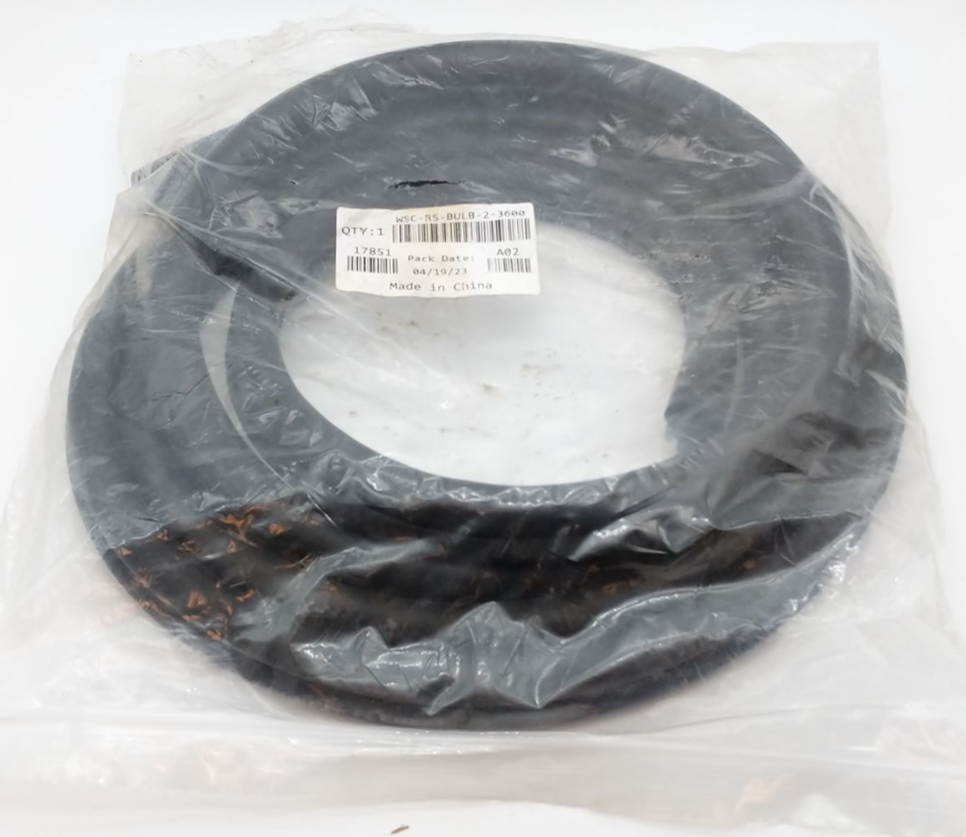 Trim Bulb Seal 3/8"x12', WSC-RS-BULB-2-3600