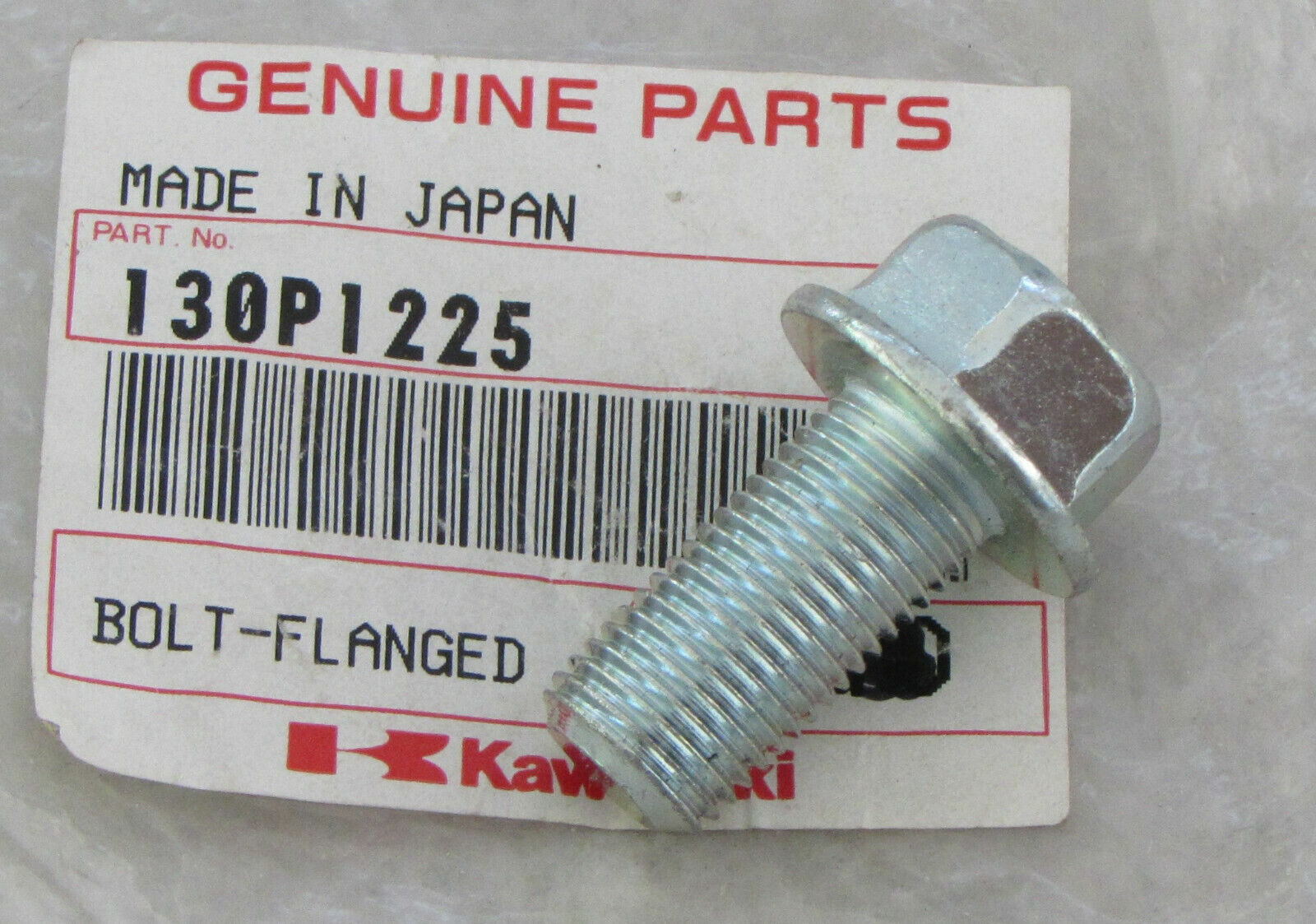 NOS Kawasaki 1984-87 KXT250 KAF620 950 FLANGED BOLT 12X25 130P1225 NEW OEM