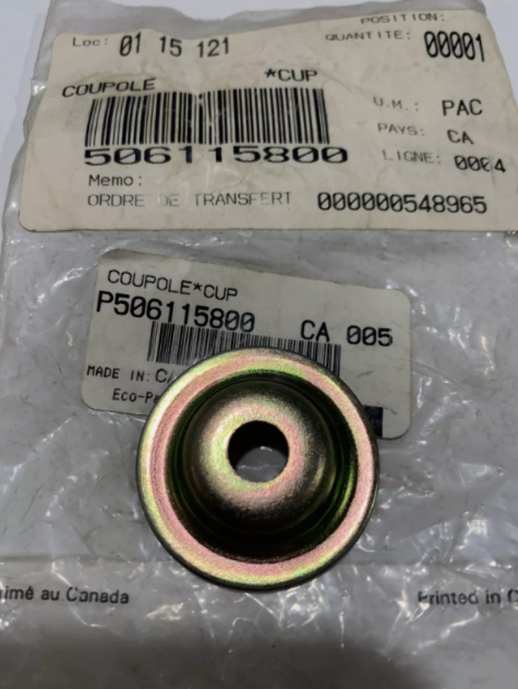 Can-Am 2014-2018 Maverick 1000 Commander MAX 1000 Cup 705007171 OEM QTY 2