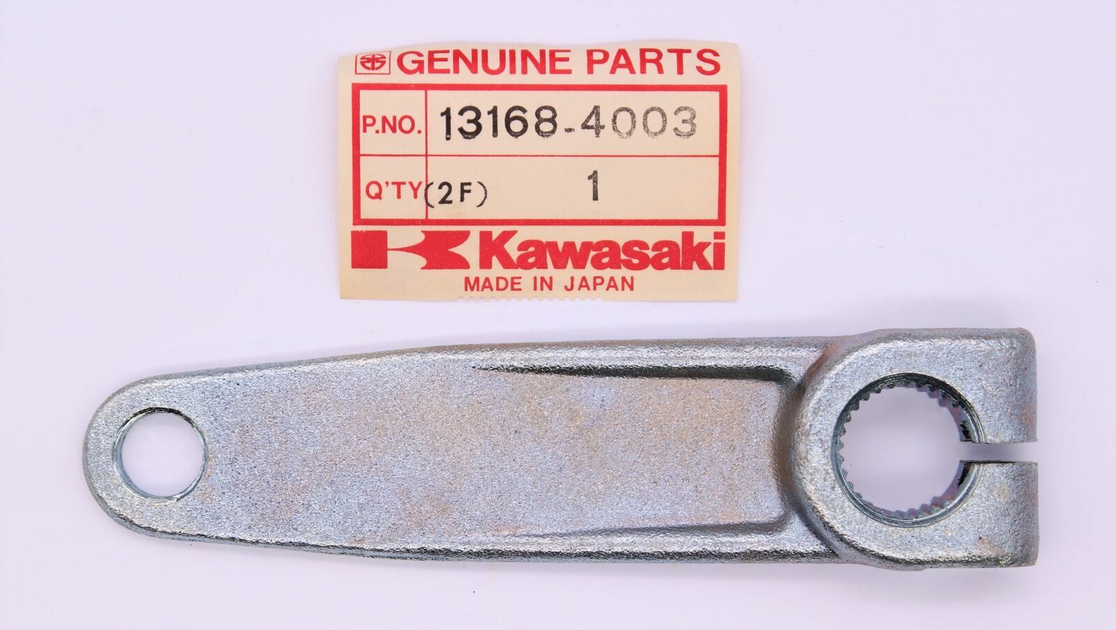 NEW Kawasaki TENSIONER LEVER P N 13168-4003 KLT200 KLT250 NEW 13168-5002