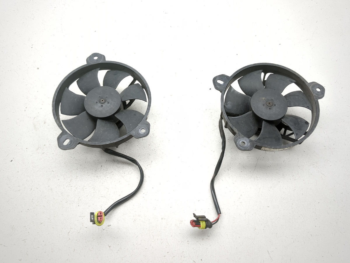 13-15 Ducati Hypermotard 821 Radiator Cooling Fans Set Pair VA85-A103-96A