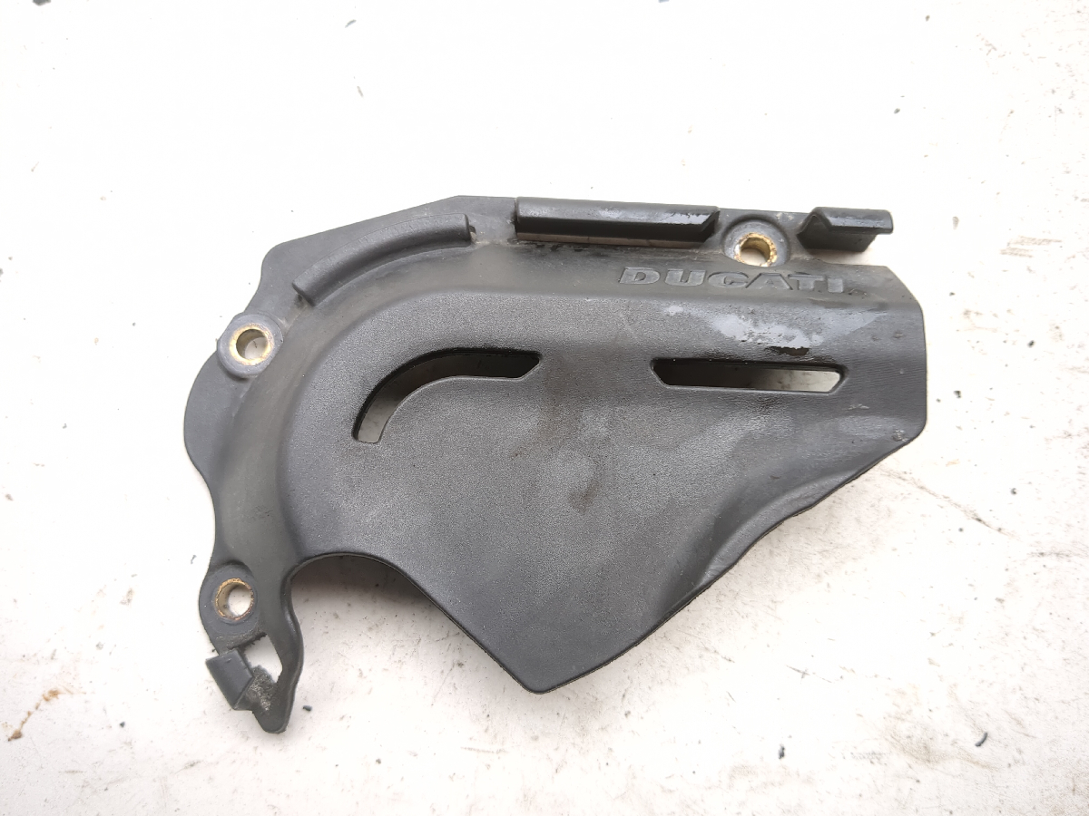 13-15 Ducati Hypermotard 821 Chain Sprocket Cover Panel 46015581B TRSH PL
