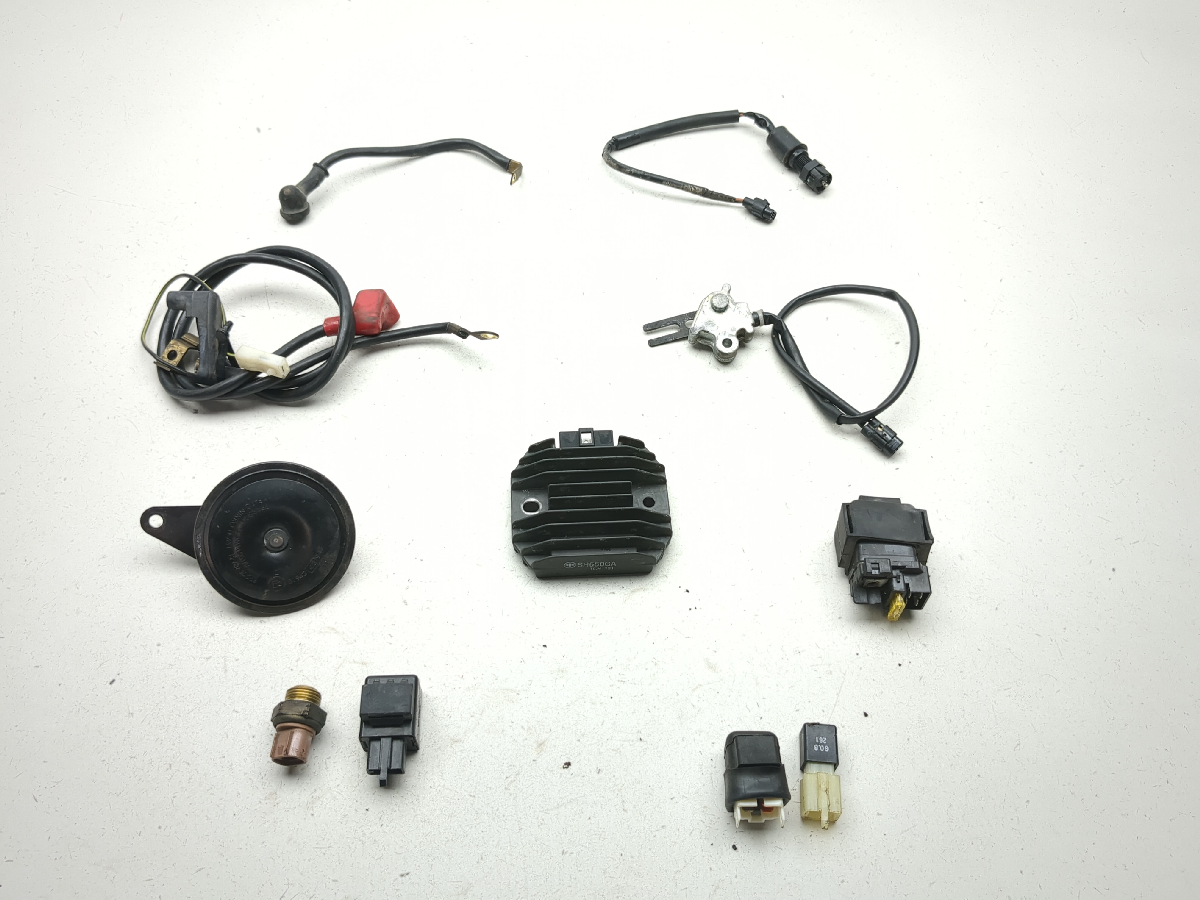 08-18 Kawasaki KLR 650 Relay Kickstand Brake Switch Battery Cable Horn Set