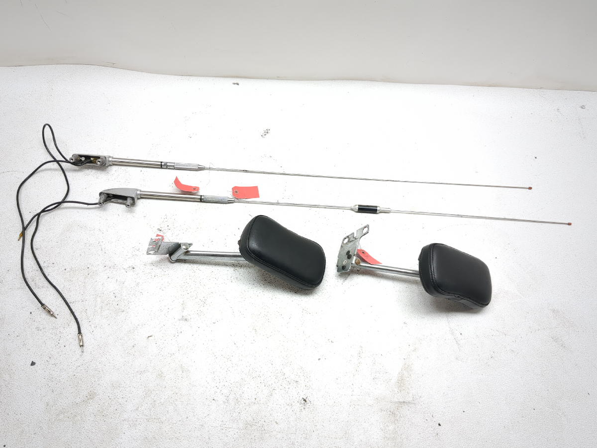 88-00 Honda GL1500 SE Goldwing Rear Passenger Armrest And Antennas Set