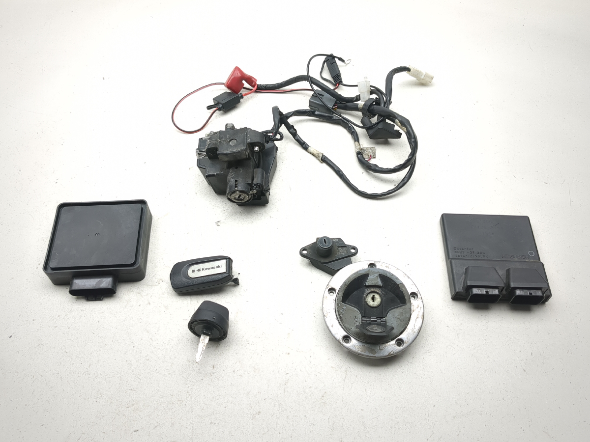 10-22 Kawasaki ZG1400C Concours Lock Set Ignition Cap And Key W/ ECU 21175-0368