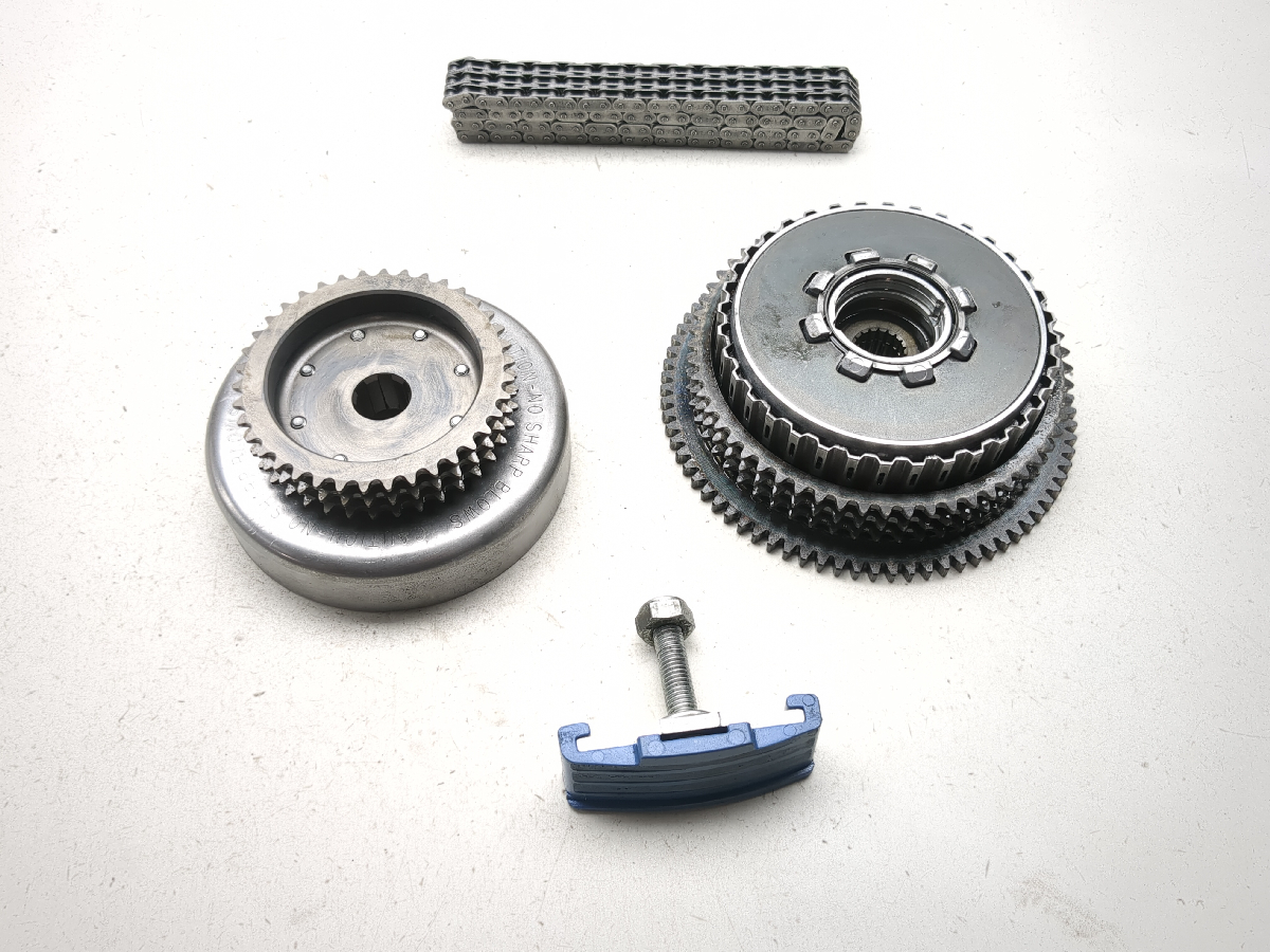 14-19 Harley Sportster XL1200T SuperLow Flywheel Clutch Plates W/ Cam Chain