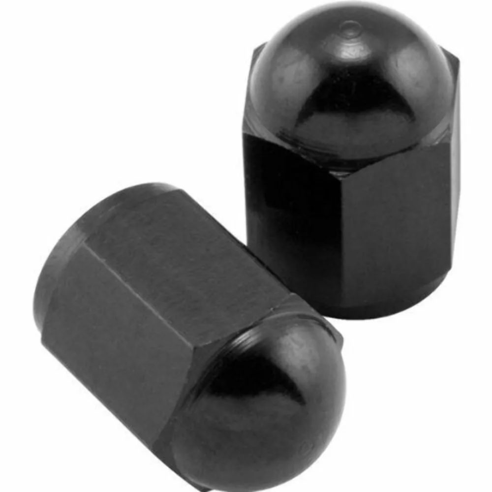 BikeMaster FHM051K VALVE CAPS ALU 6 2PK CD BM BLK 151688