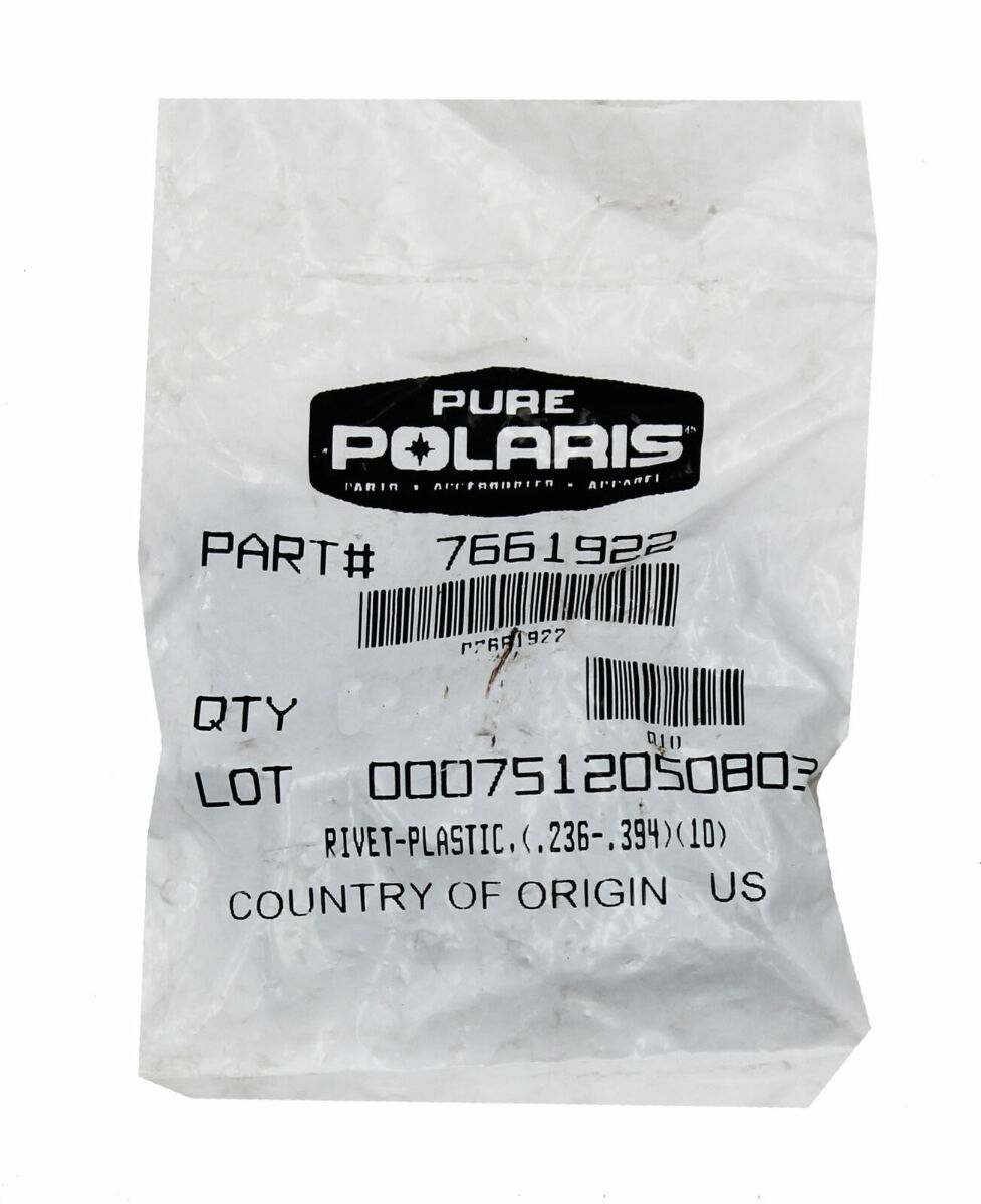 Genuine Polaris Rivet (Pack of 7) PN 7661922
