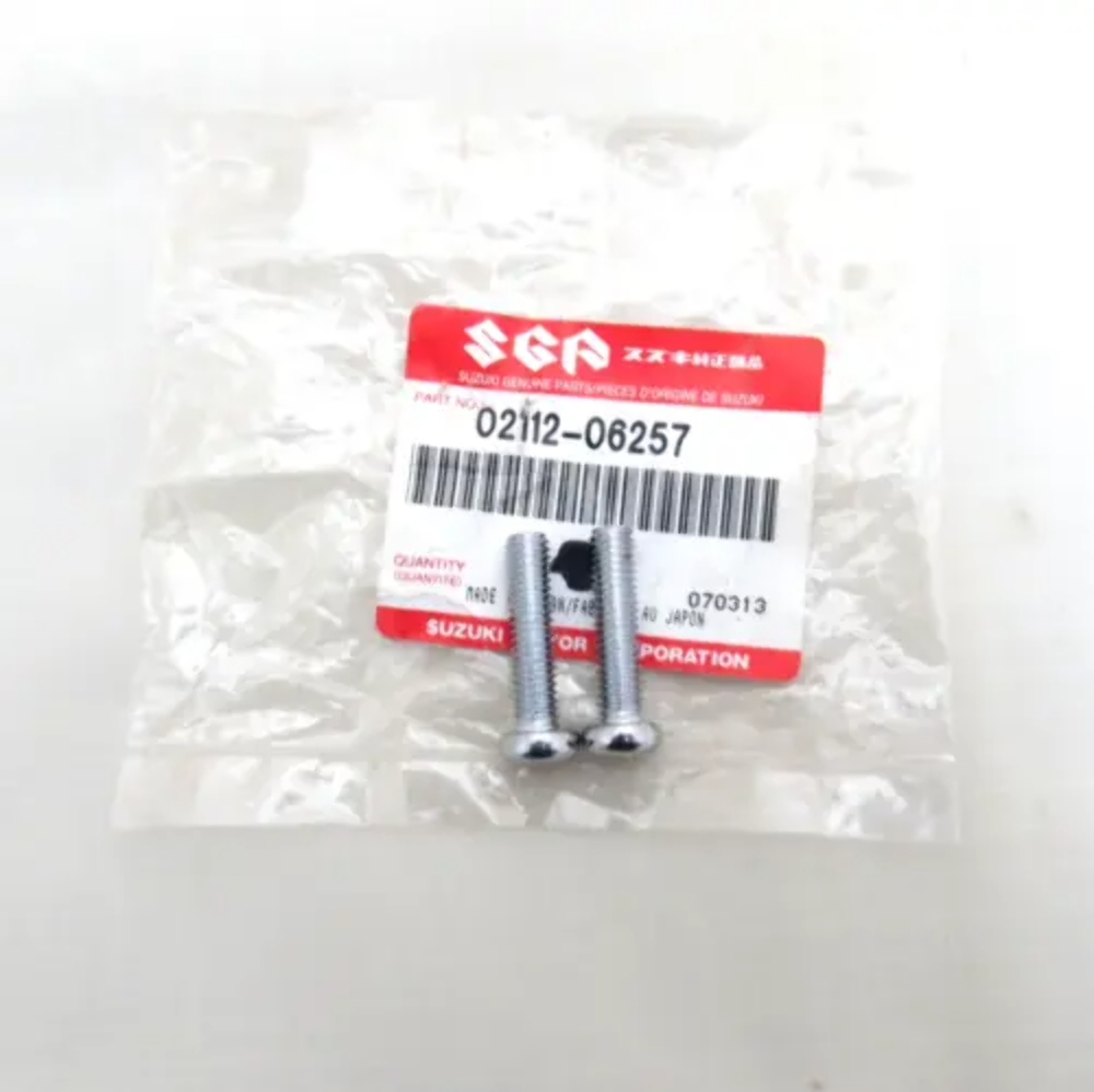 Suzuki 02112-06257 6X25CROSS SCREW QTY 2
