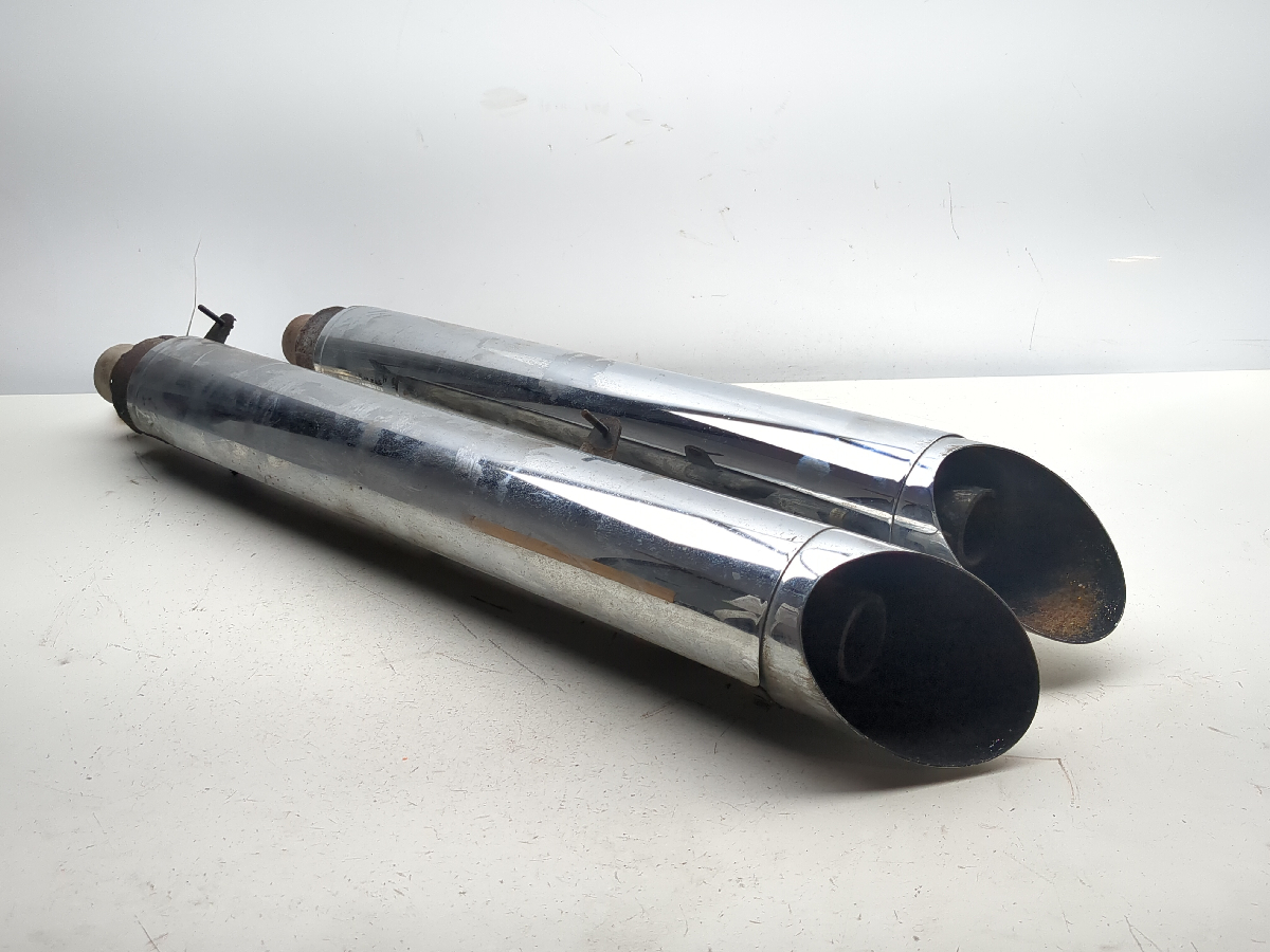 08-15 Victory Vision Tour Exhaust Muffler Silencer Cans Set Pair