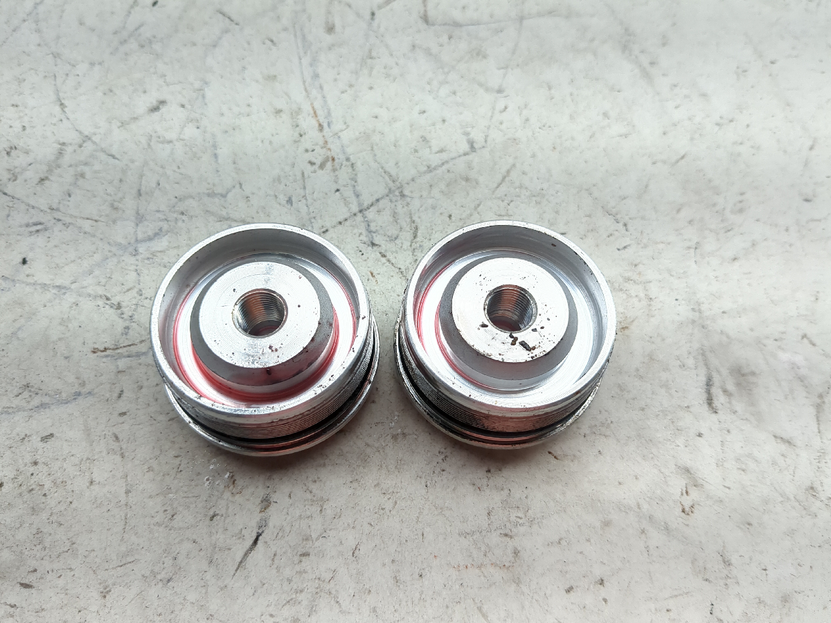 08-15 Victory Vision Tour Front Fork Suspension Top Upper Caps Set Pair