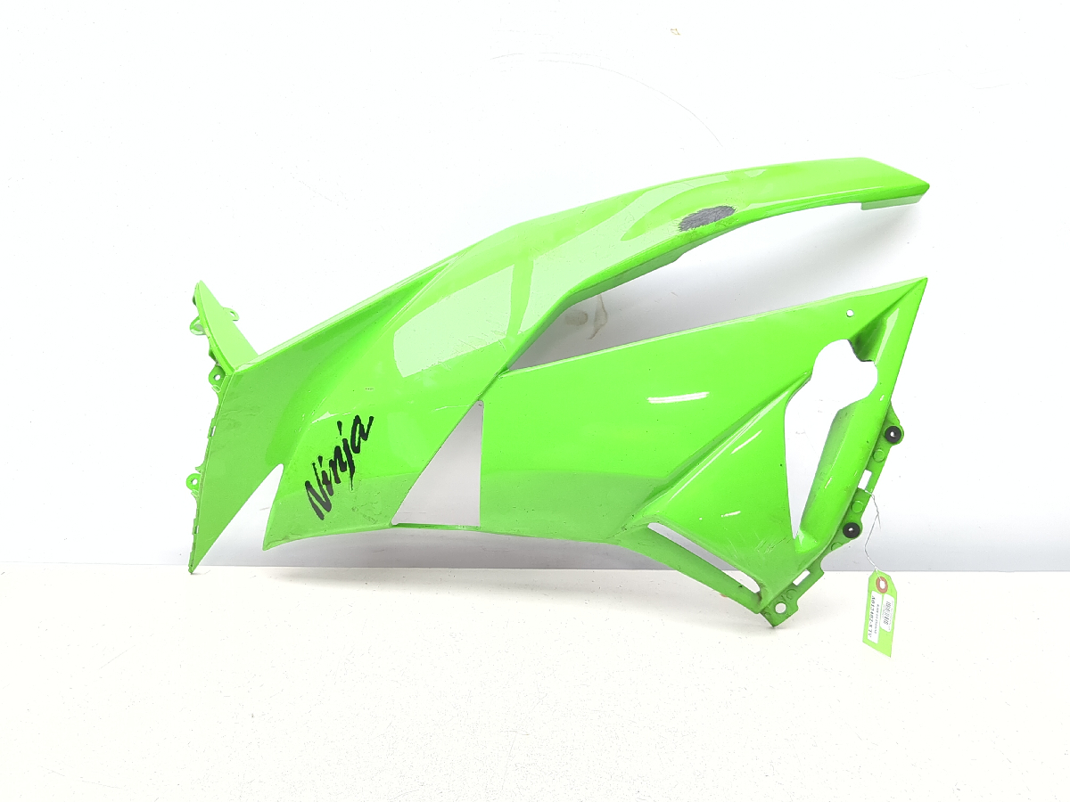 09-12 Kawasaki Ninja ZX6R Left Side Mid Fairing Cover Panel - Sun