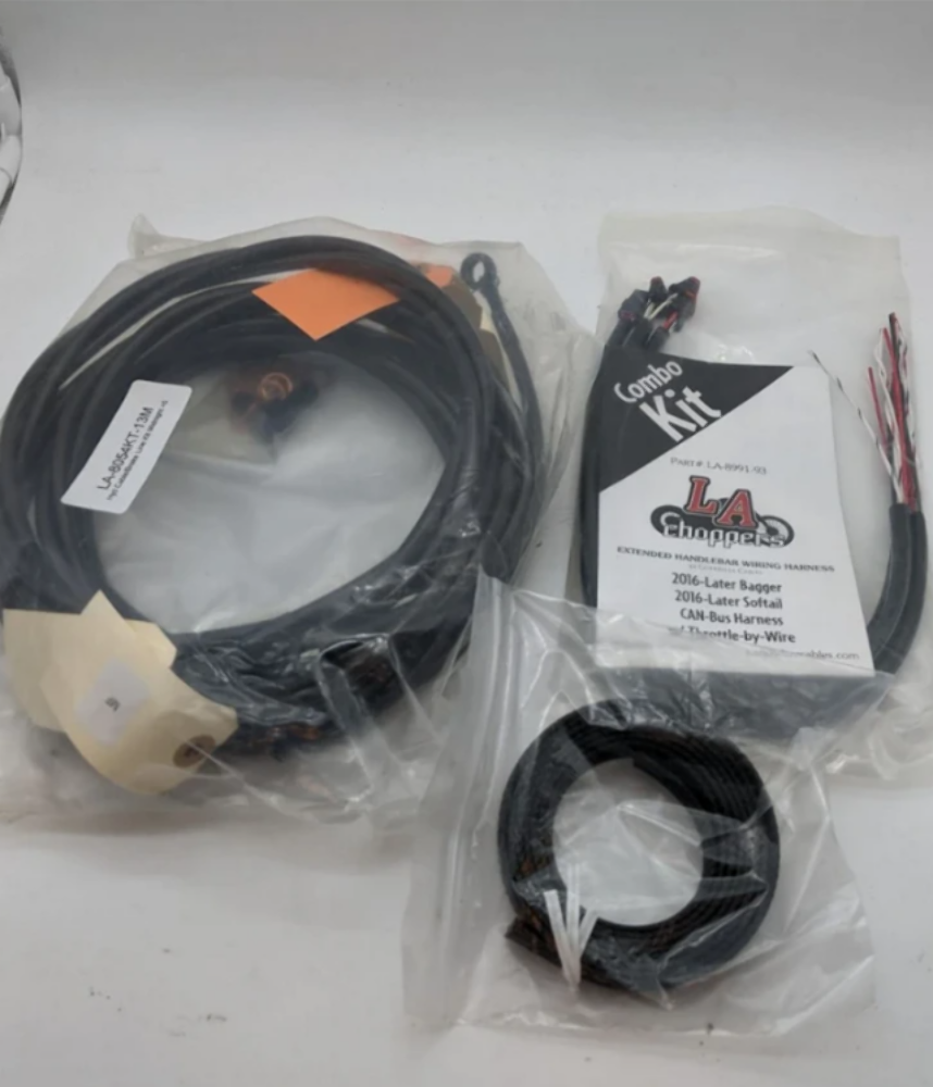 2017-2024 LA CHOPPER Harley Touring 12-14" Ape Hanger Cable Kit LA-8054KT2-13M