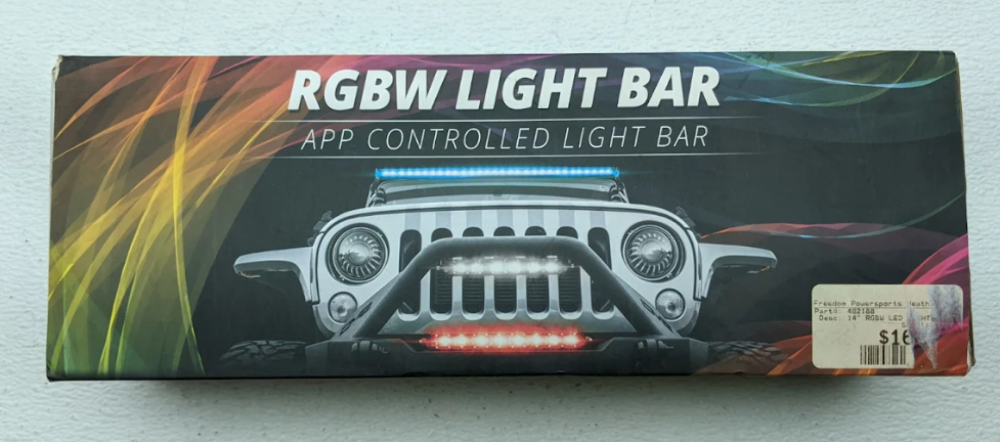 XK Glow 14" RGBW LED Light Bar Off-Road ATV UTV Universal XK-BAR-14