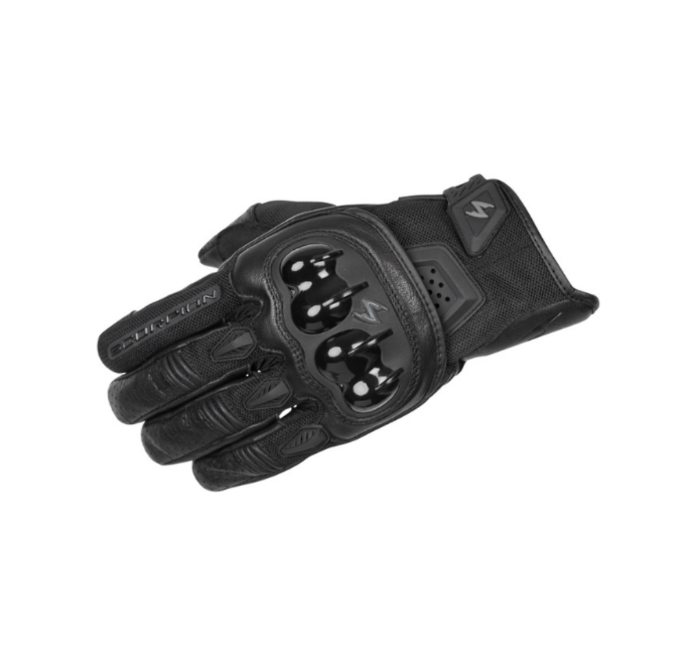 SCORPION EXO Talon Leather/Mesh Gloves Black Size SMALL 75-5735S