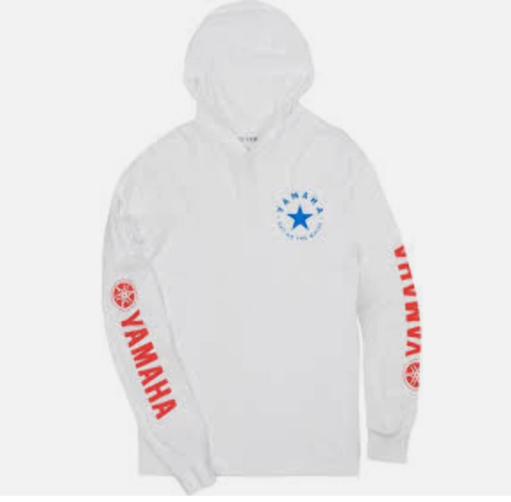 QTY 2 | YAMAHA Coast Hooded Long Sleeve White [2XL] OEM VDF-18LCT