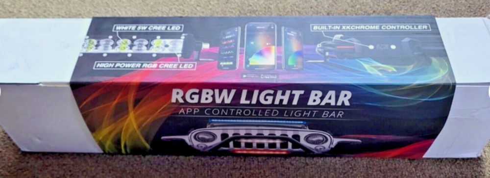 XK GLOW 20" RGBW LED Light Bar Off-Road ATV UTV Side-by-Side XK-BAR-20 482189
