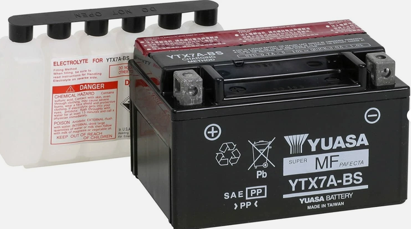 YUASA YTX7A-BS Sealed Maintenance Free Powersports Battery 581313